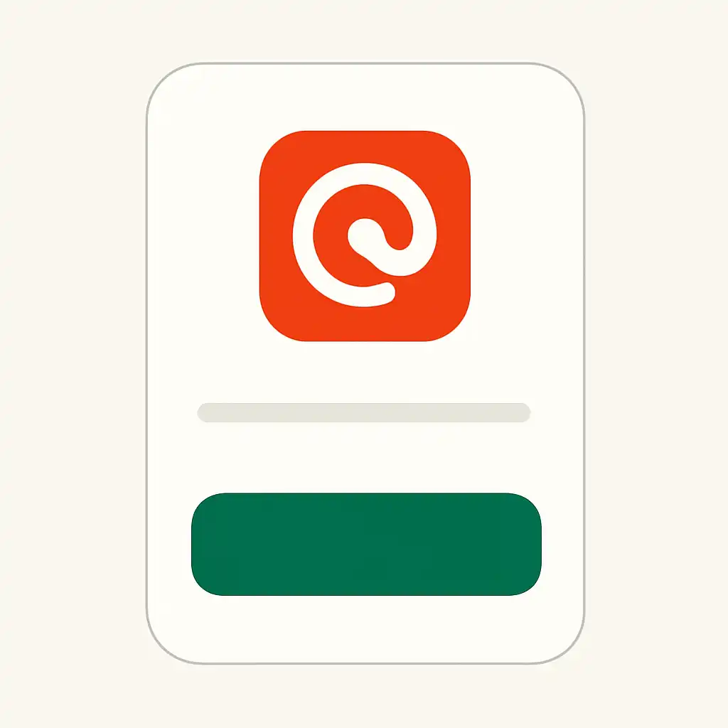 Close-up of button or form field for ios app install, Rummy Circle
