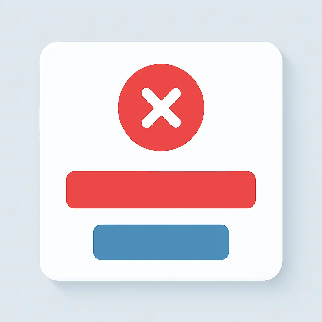Close-up of button or form field for failed transactions, Rummy Circle